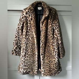 Loft Leopard Print Coat